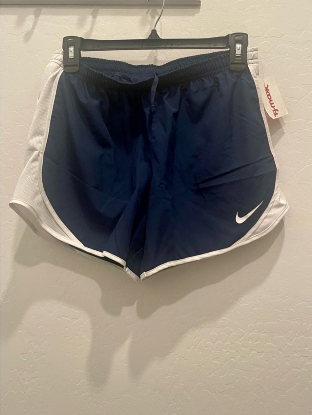 Nike Girls Navy and White Tempo Shorts